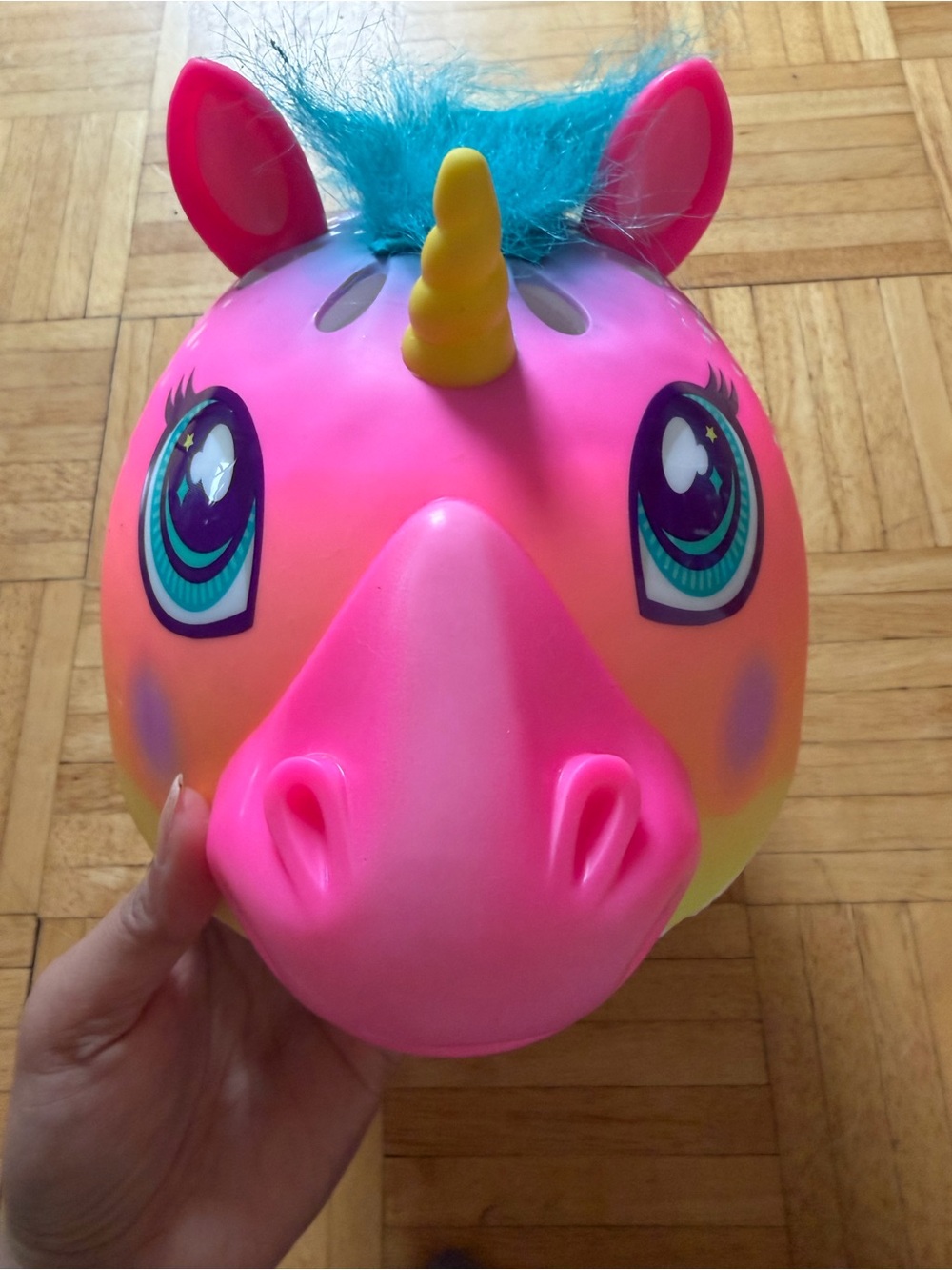 Pink Unicorn girl helmet  age 5 and up